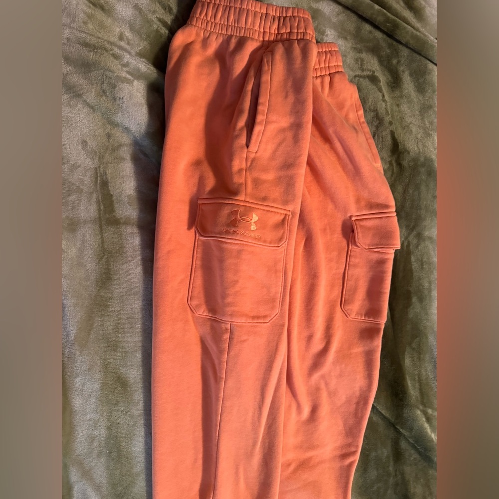 Under Armor orange cargo women sweatpants